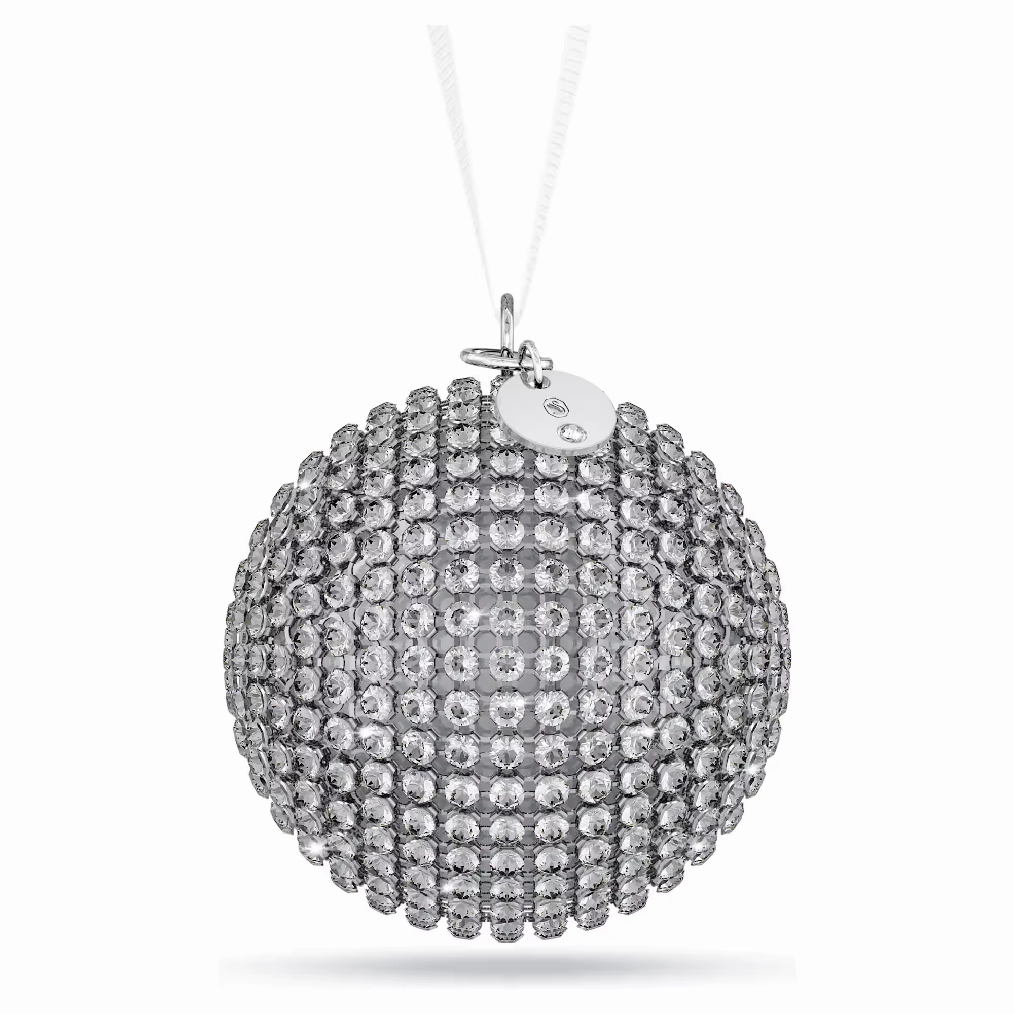 Dynamic Detail Handcrafted Craft Swarovski Holiday Magic Classics Crystal Mesh Ball Ornament