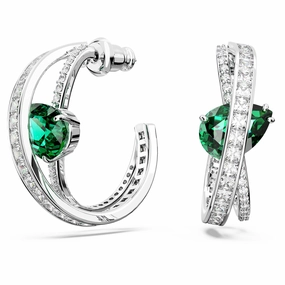Fashion Glow Alluring Design Swarovski Hyperbola Hoop Earrings