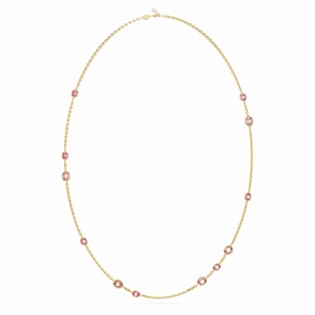 Photo Focus Night Out Swarovski Imber strandage Octagon cut, Long, Pink, Gold-tone plated
