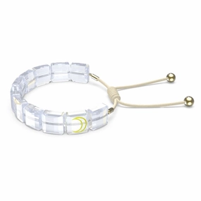 Swarovski Letra Bracelet, Moon, White Alluring Charm