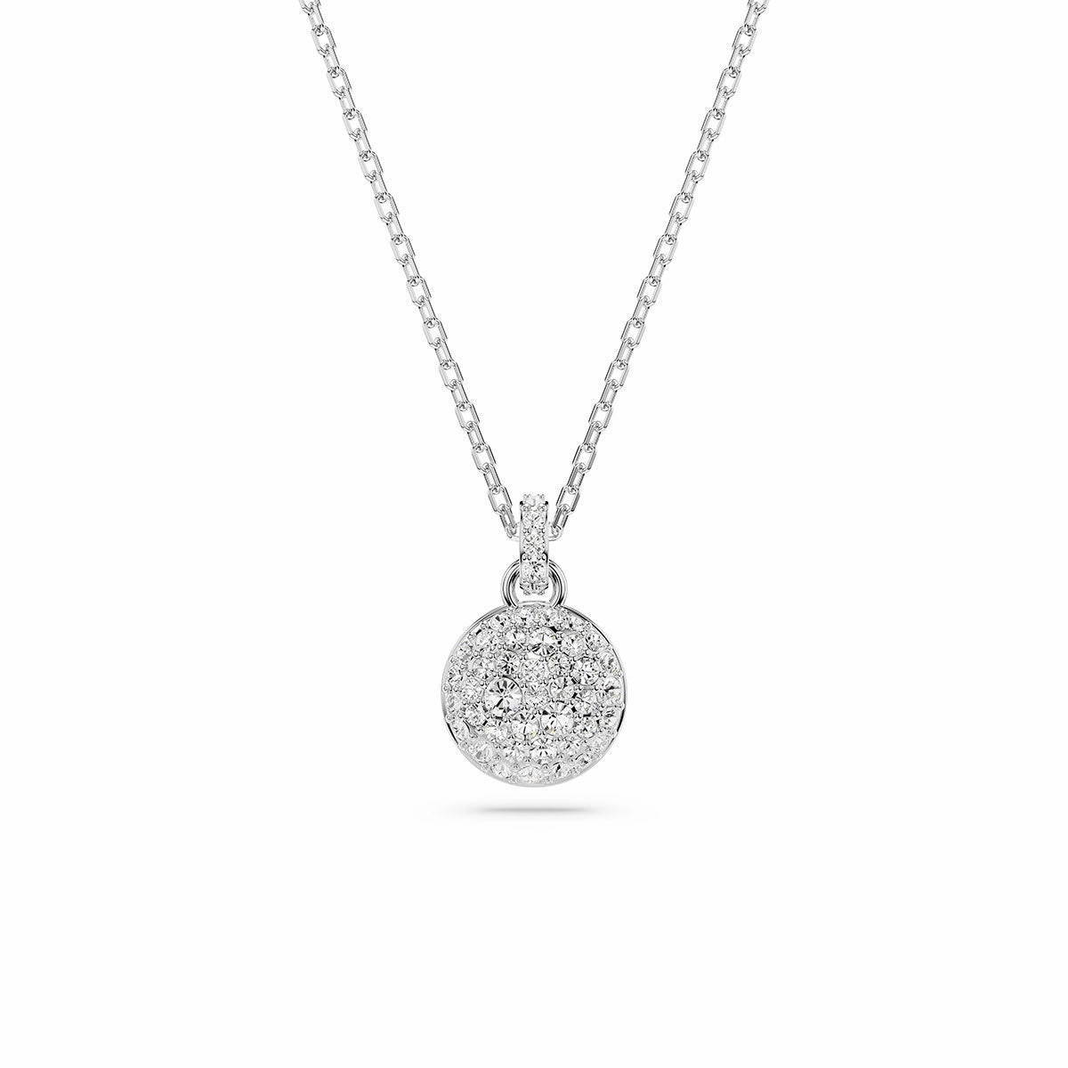 Swarovski Meteora pendant White, Rhodium plated Vintage Mood