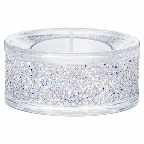 Refined Craftwork Swarovski Shimmer Tea Light Holders, Crystal AB