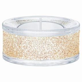 Swarovski Shimmer Tea Light Holders, Gold Tone Party Design Luxury Accessory