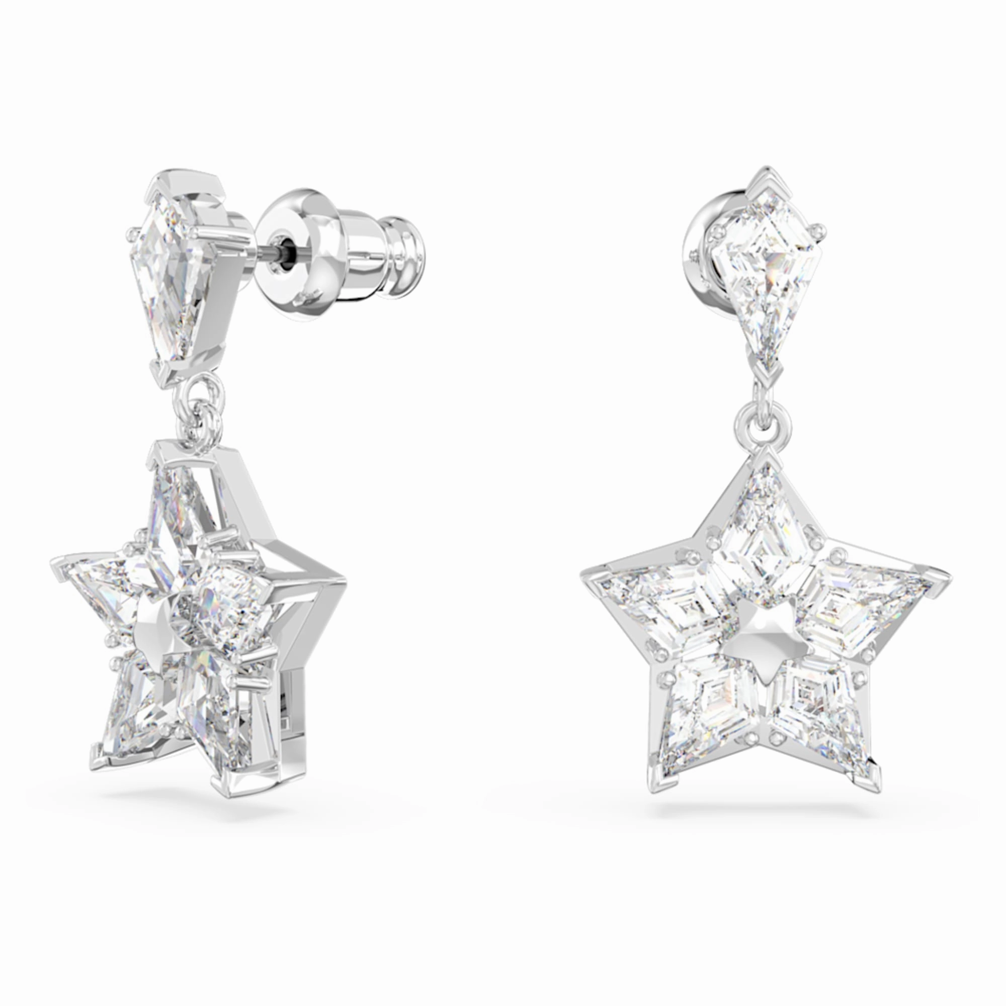 Swarovski Stella Drop Earrings, Star, White Minimal accessory