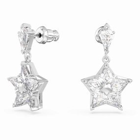 Swarovski Stella Drop Earrings, Star, White Minimal accessory
