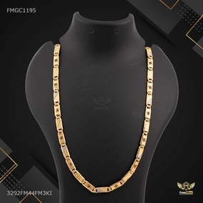 swastika by swastika Rhodium Nawabi Gold plated Chain - FMGC1195 Fashion Edit