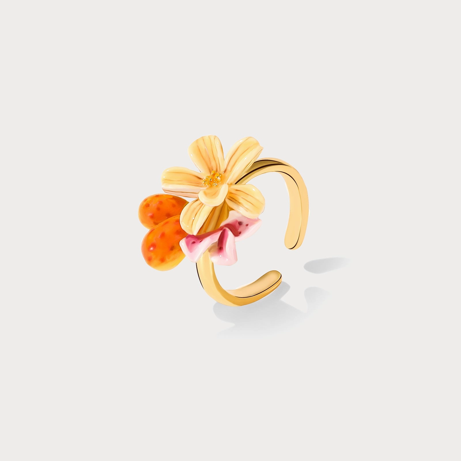 Sweet Pear Flower Ring Brilliant Expression