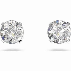 Bright Look Swarovski Attract Earrings, White