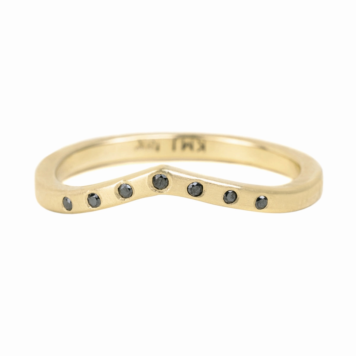 Tiara Shadow Band - 18ky Gold, 14kpw Gold   VS Diamonds, Black Diamonds Fashion Pulse