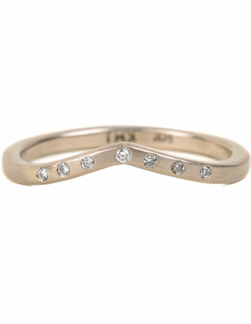 Glossy Vibe Tiara Shadow Band - 18ky Gold, 14kpw Gold   VS Diamonds, Black Diamonds