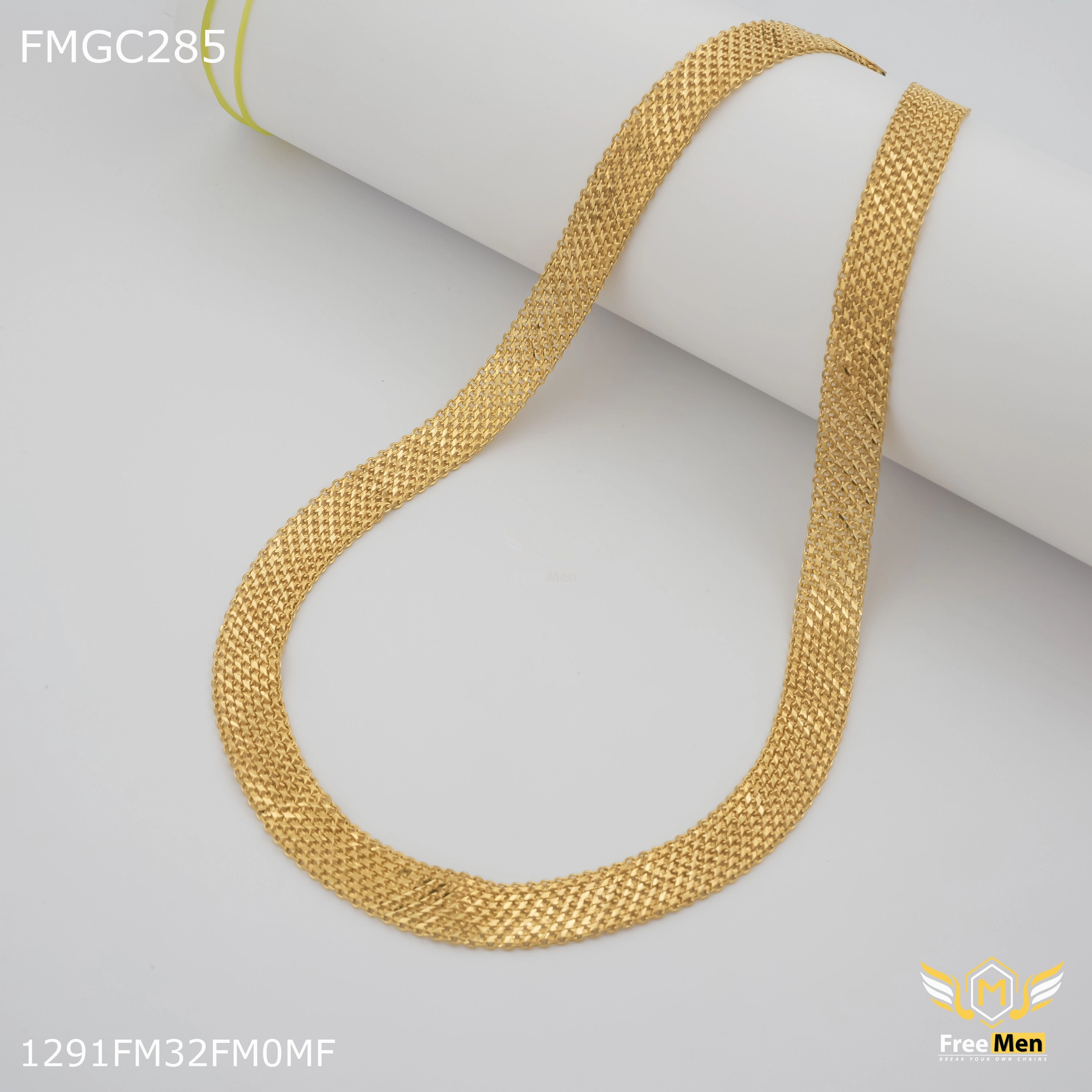 Flawless Detail Glamorous look Freemen Milan five line gold plated Chain FMGC285