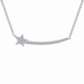 Accent Focus Polished Stones Shooting Star Necklace