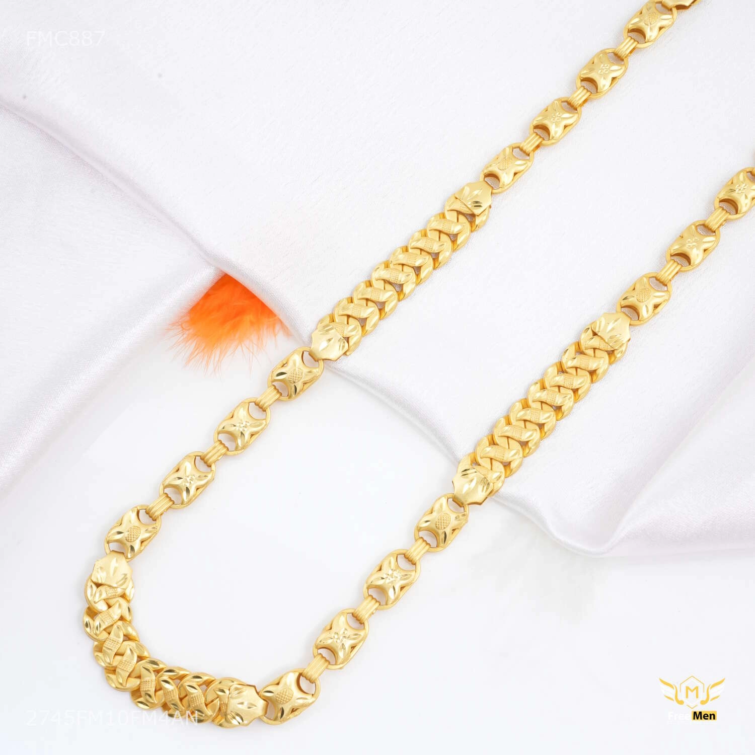 Timeless Edge youth appeal Classic Cuban with Pokel Chain for Man - FMC887