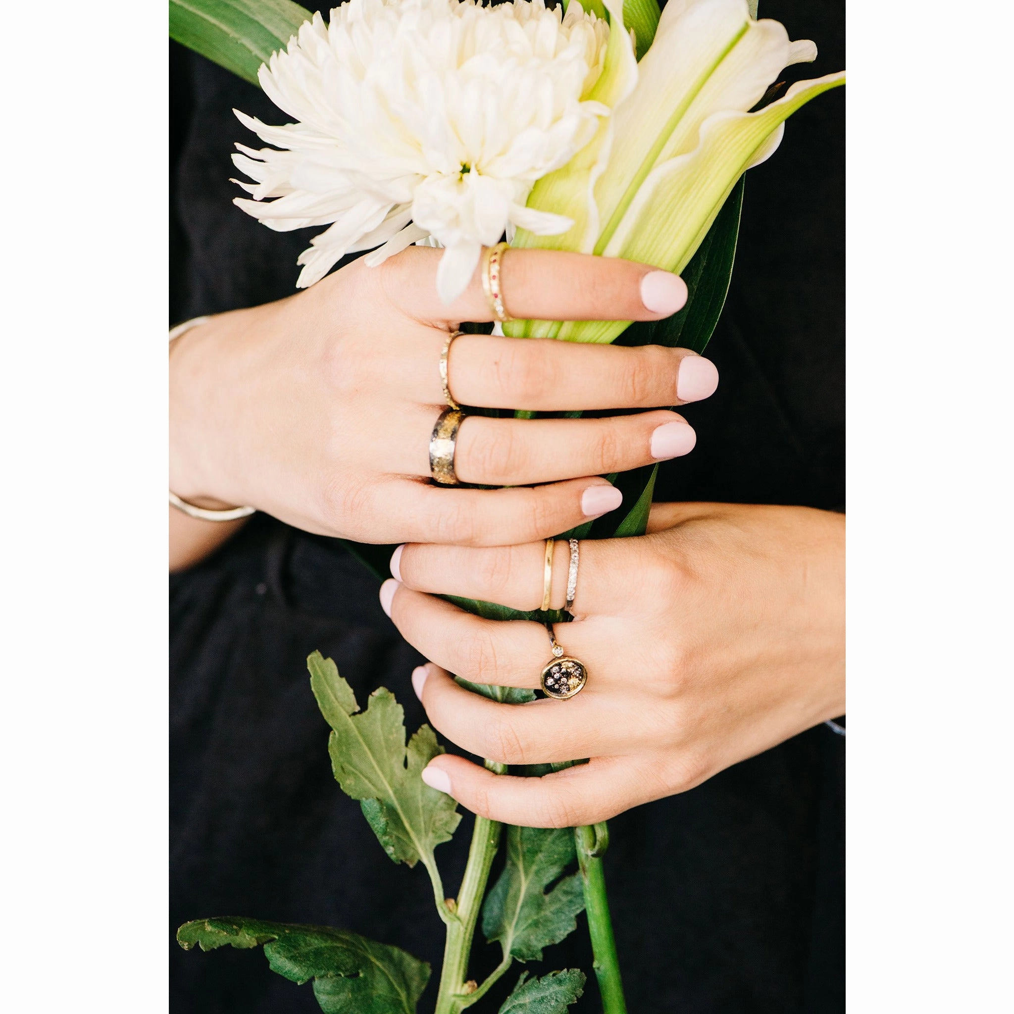 Traveler??s Coin Ring - 22k/18k Gold   Reclaimed Diamonds Refined Glance