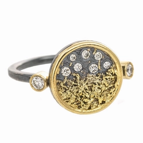 Traveler??s Coin Ring - 22k/18k Gold   Reclaimed Diamonds Seasonal Accent Minimal Aesthetic
