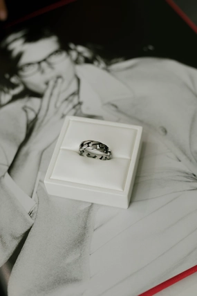 Refined Edge Cuban Link Ring ?C Silver