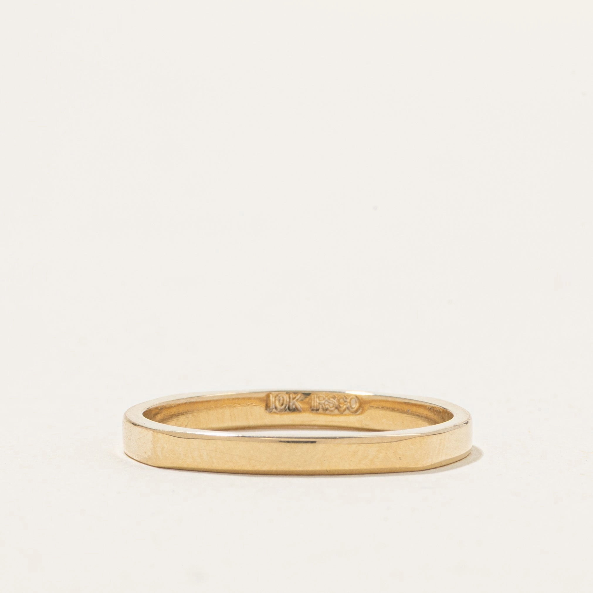 '100 Ways' 10k Yellow Gold Diamond Soft-Square Band | 0.30ctw | 2.00 mm | SZ 7 Inspired Touch