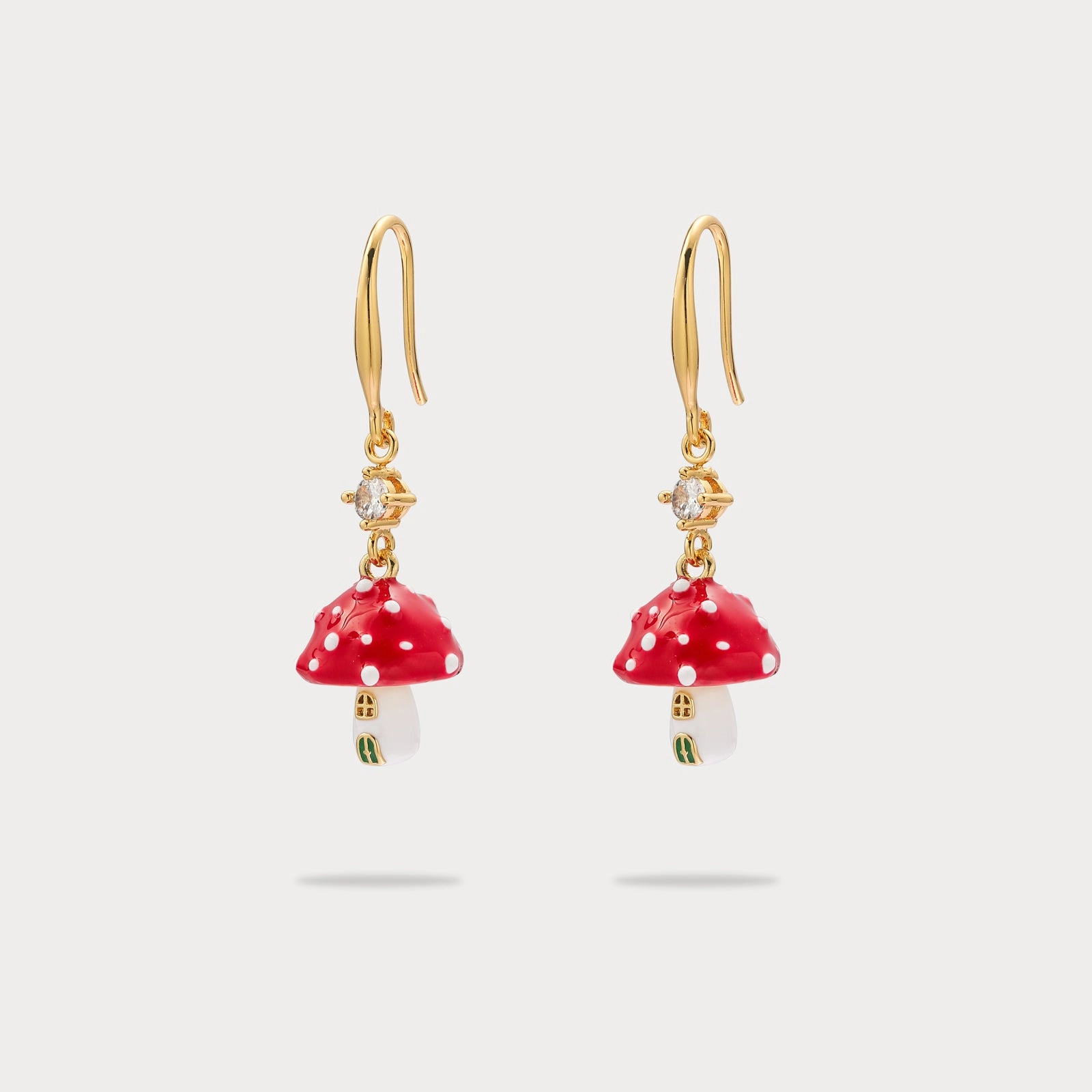 Pretty Detail Mushroom Earrings