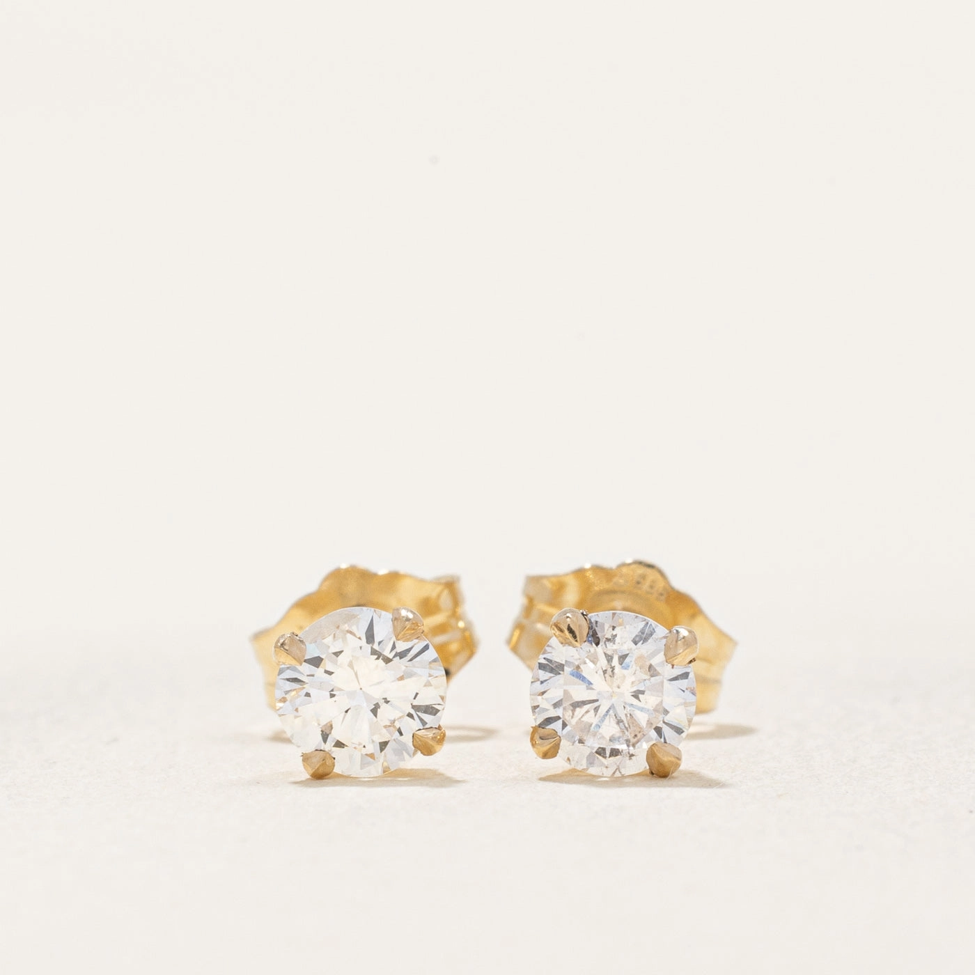 '100 Ways' Diamond Stud Earrings | 0.58ctw I1/I2 D-F | Party Design Delicate Charm
