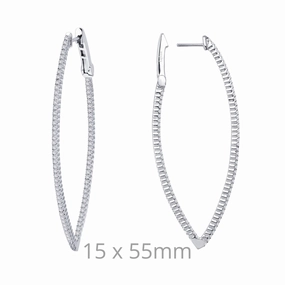 Everlasting Appeal Lafonn Angled Hoop Earrings