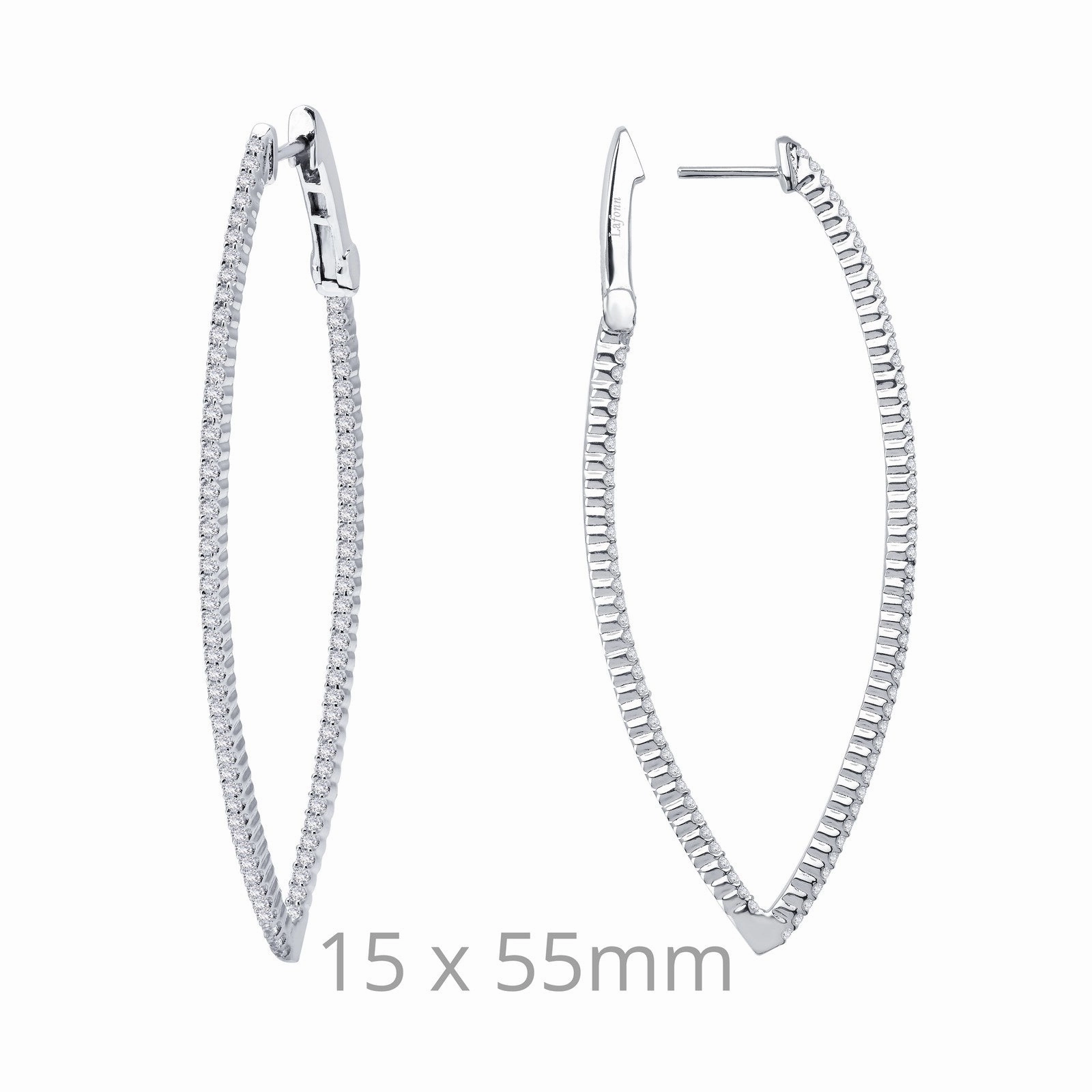 Everlasting Appeal Lafonn Angled Hoop Earrings
