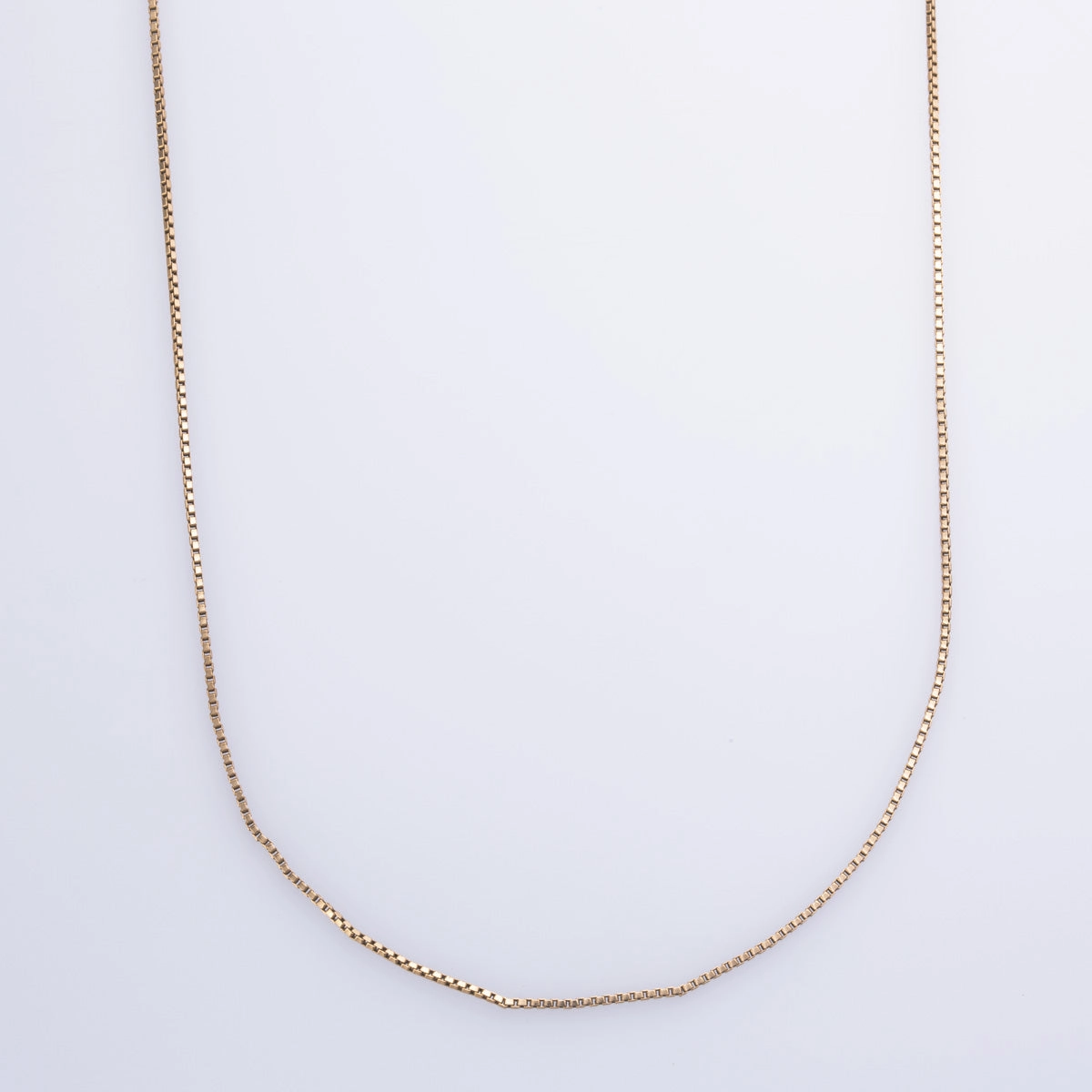 10k Yellow Gold Box Chain | 19" | Stunning Detail Chic Glam