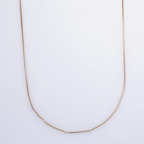 10k Yellow Gold Box Chain | 19" | Expressive Style