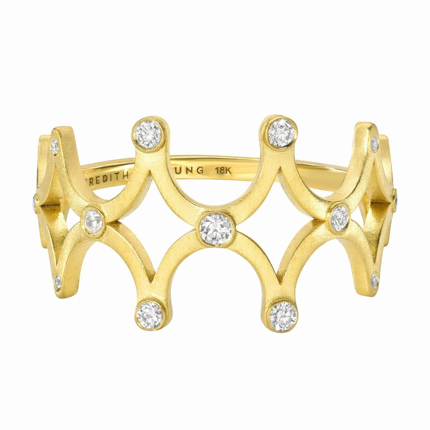 Universal Energy Ring - 18k Gold   Diamonds Quick Layer