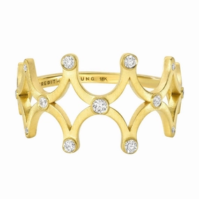 Universal Energy Ring - 18k Gold   Diamonds Quick Layer