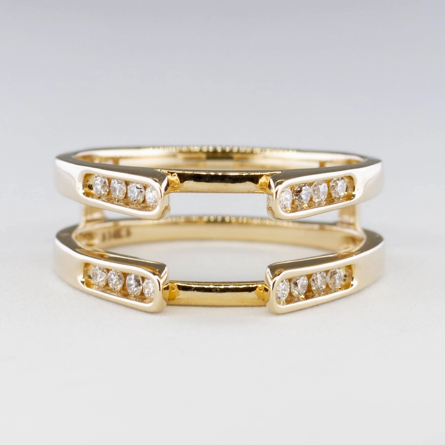 Enduring Shine Instant Style '100 Ways' Channel Set Ring Enhancer | 0.25ctw | SZ 6.75 |