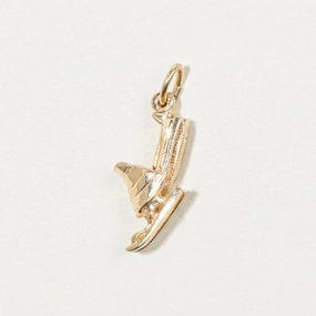 10k Yellow Gold Snow Mobile Charm Luxe Shine