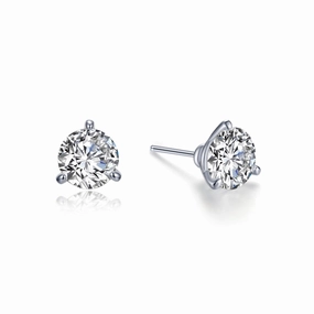 Glamorous Edge Lafonn 2ctw 3-Prong Martini Stud Earrings
