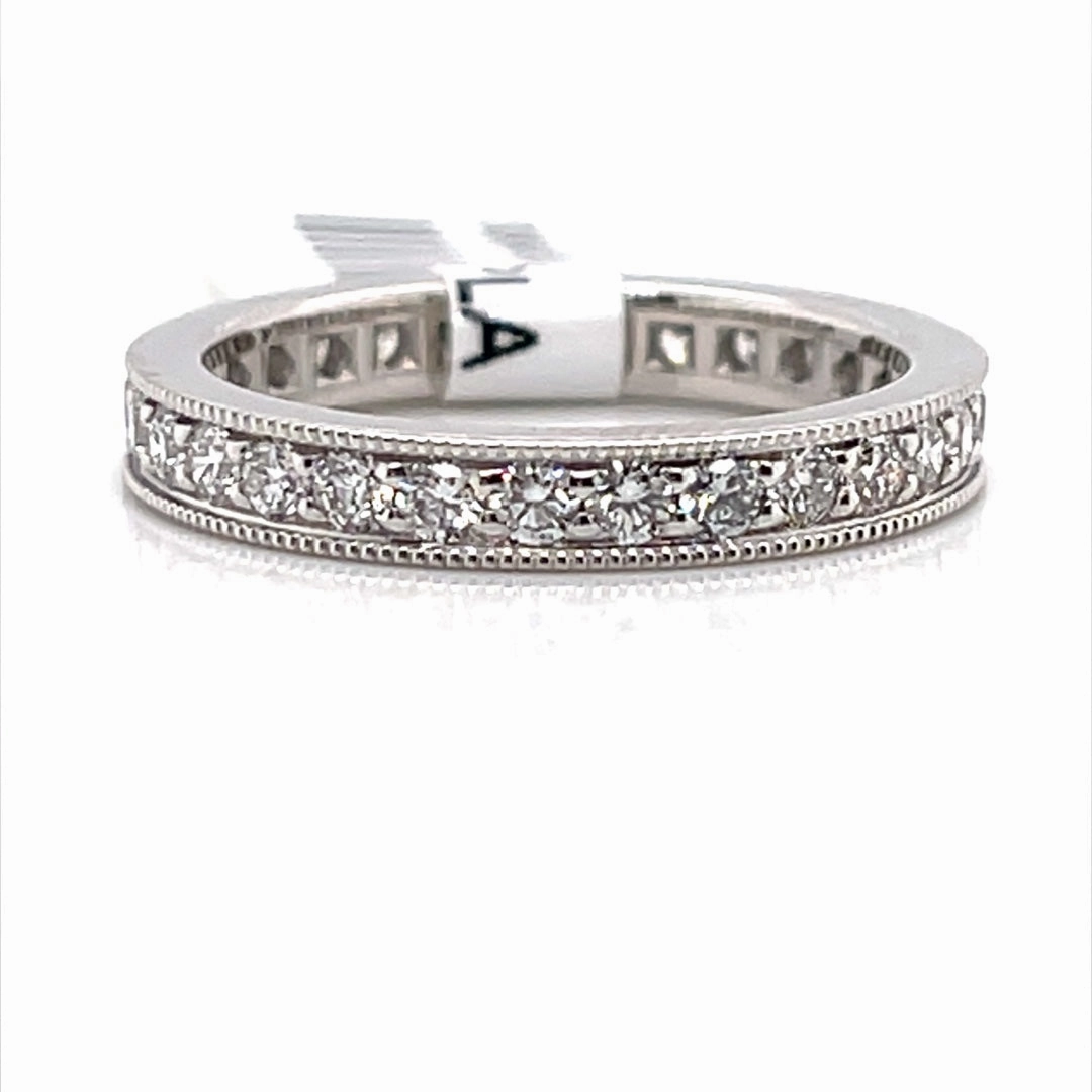Bremer Jewelry Anniversary/Eternity Diamond Wedding Ring in Platinum (1.07ctw) Casual Fashion