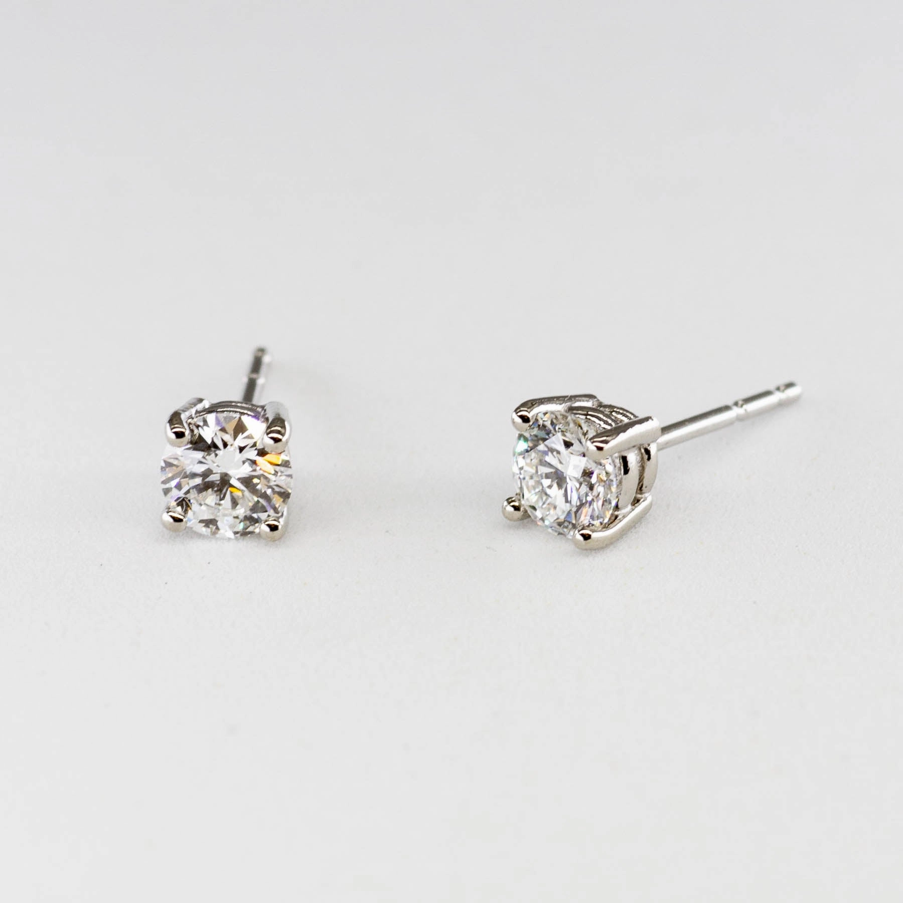 Understated Style '100 Ways' Diamond Studs in White or Yellow Gold | 2/3 carat | Options Available |