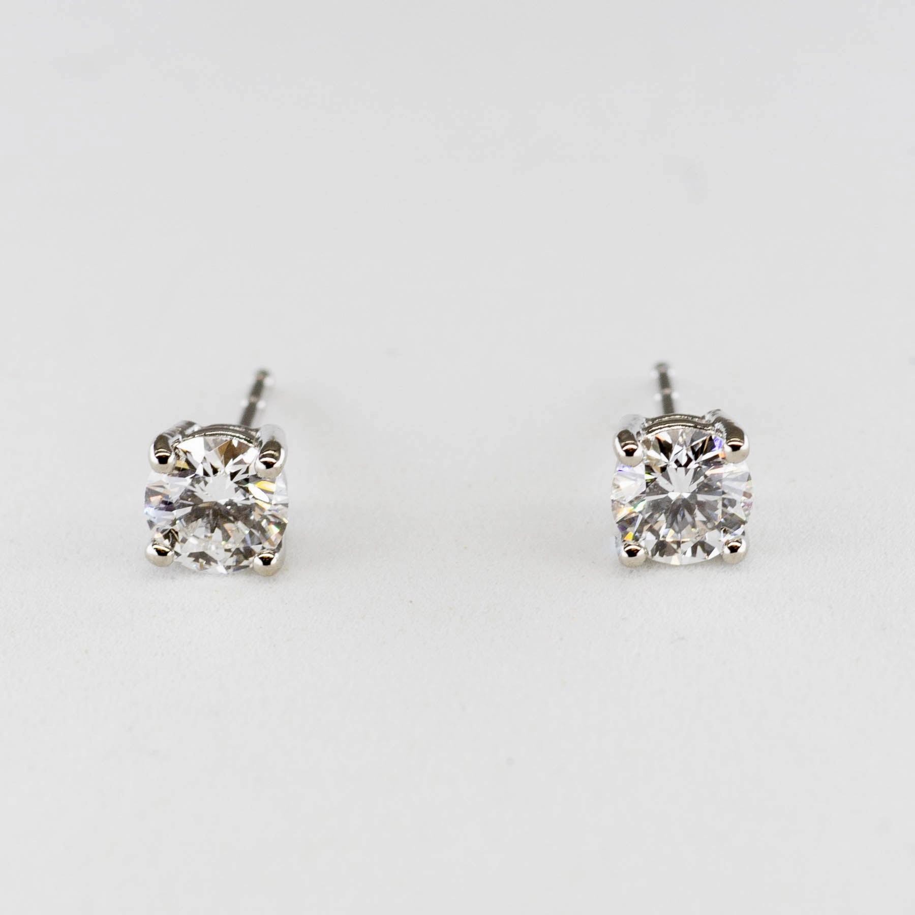 '100 Ways' Diamond Studs in White or Yellow Gold | 2/3 carat | Options Available | Chic Charm Dazzling Craft
