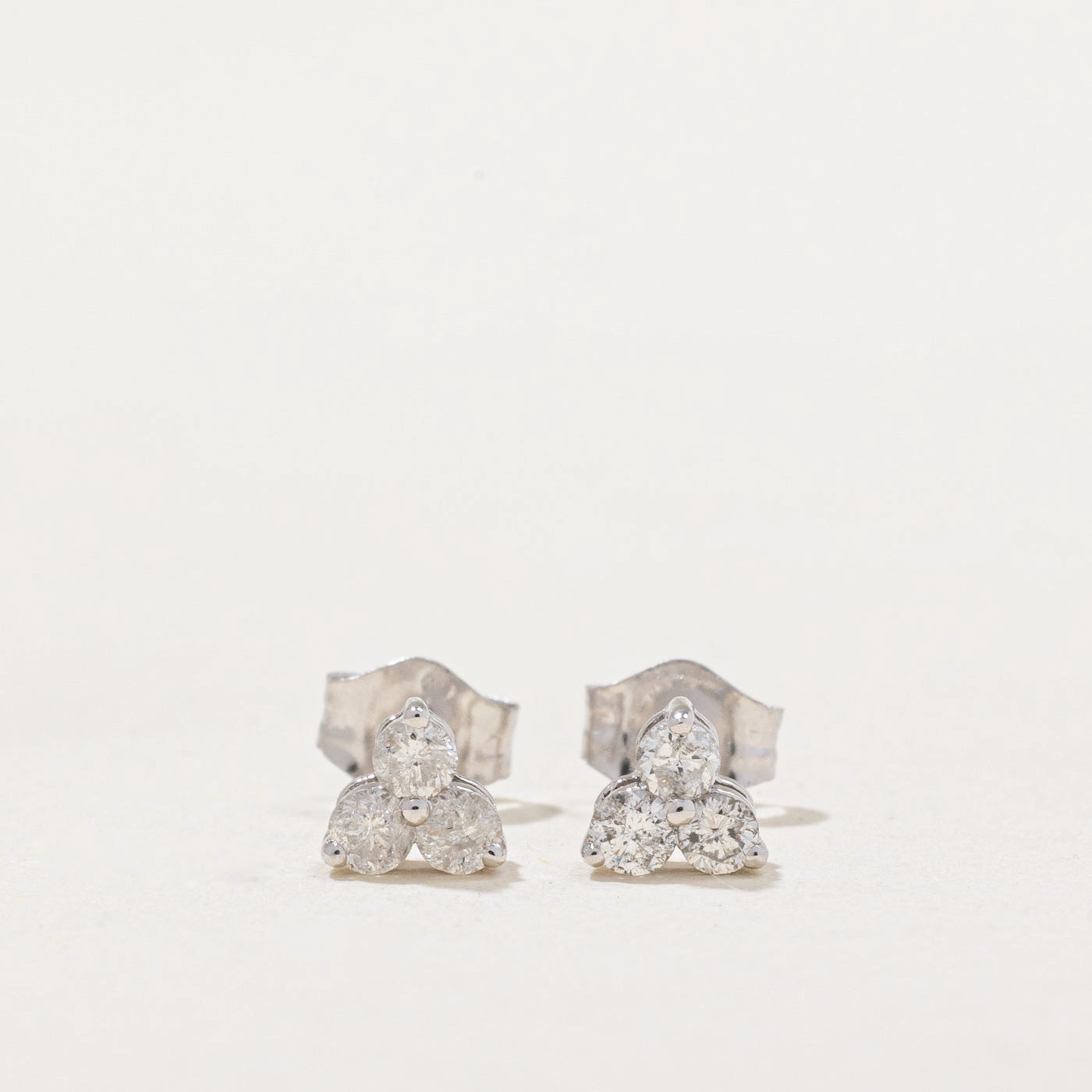 '100Ways' Diamond Trio Cluster Earrings | 0.25ctw | Custom Style Distinctive Highlight