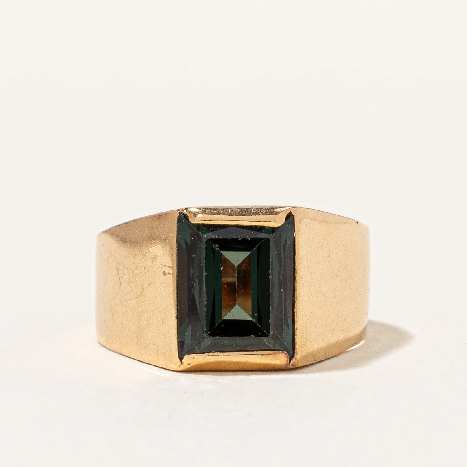 Vintage c. 1963 Swedish-made Synthetic Spinel Ring | 2.50ct | SZ 5 | Minimal Appeal