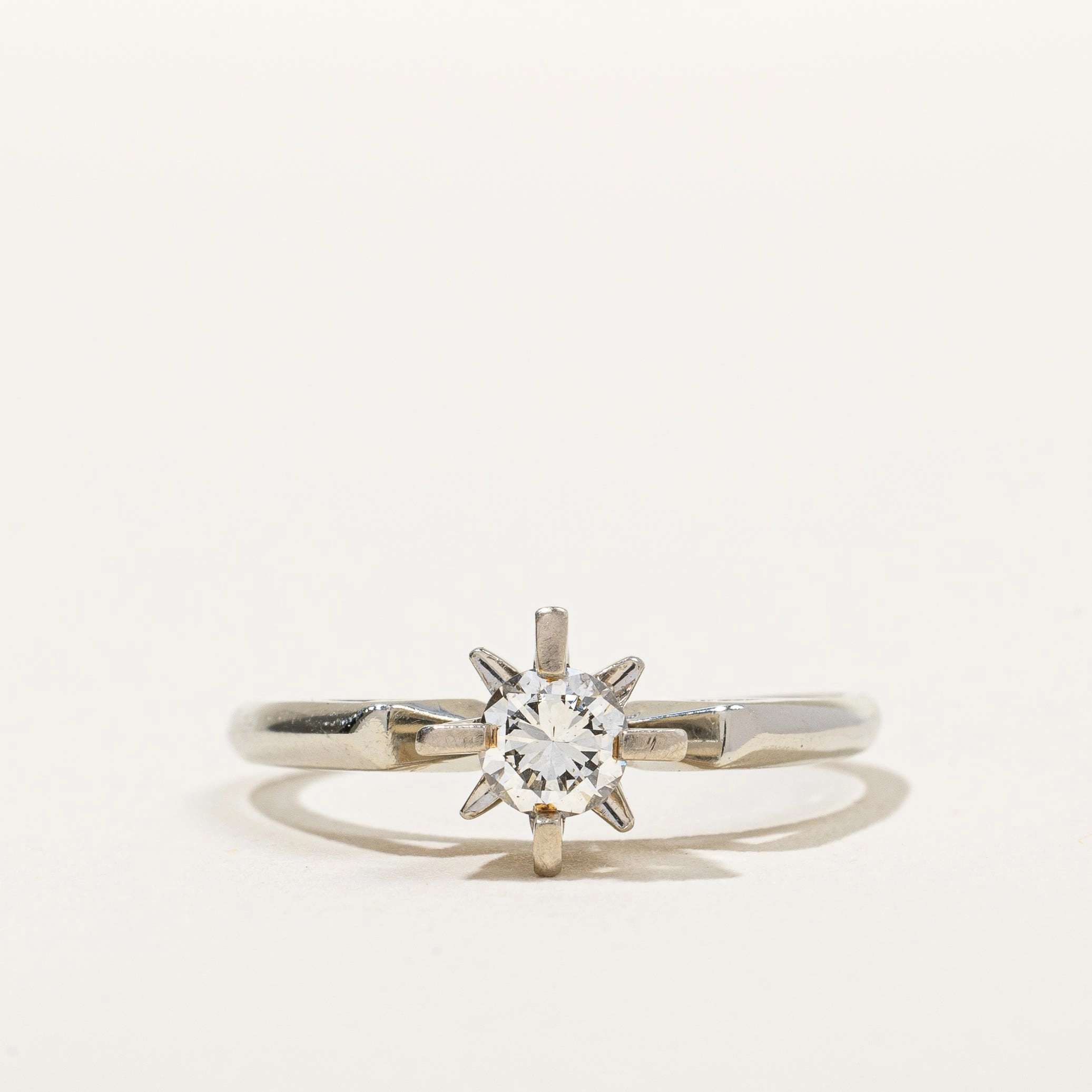Vintage Solitaire Diamond Ring | 0.33ct, SZ 7.75 | Chic Fusion