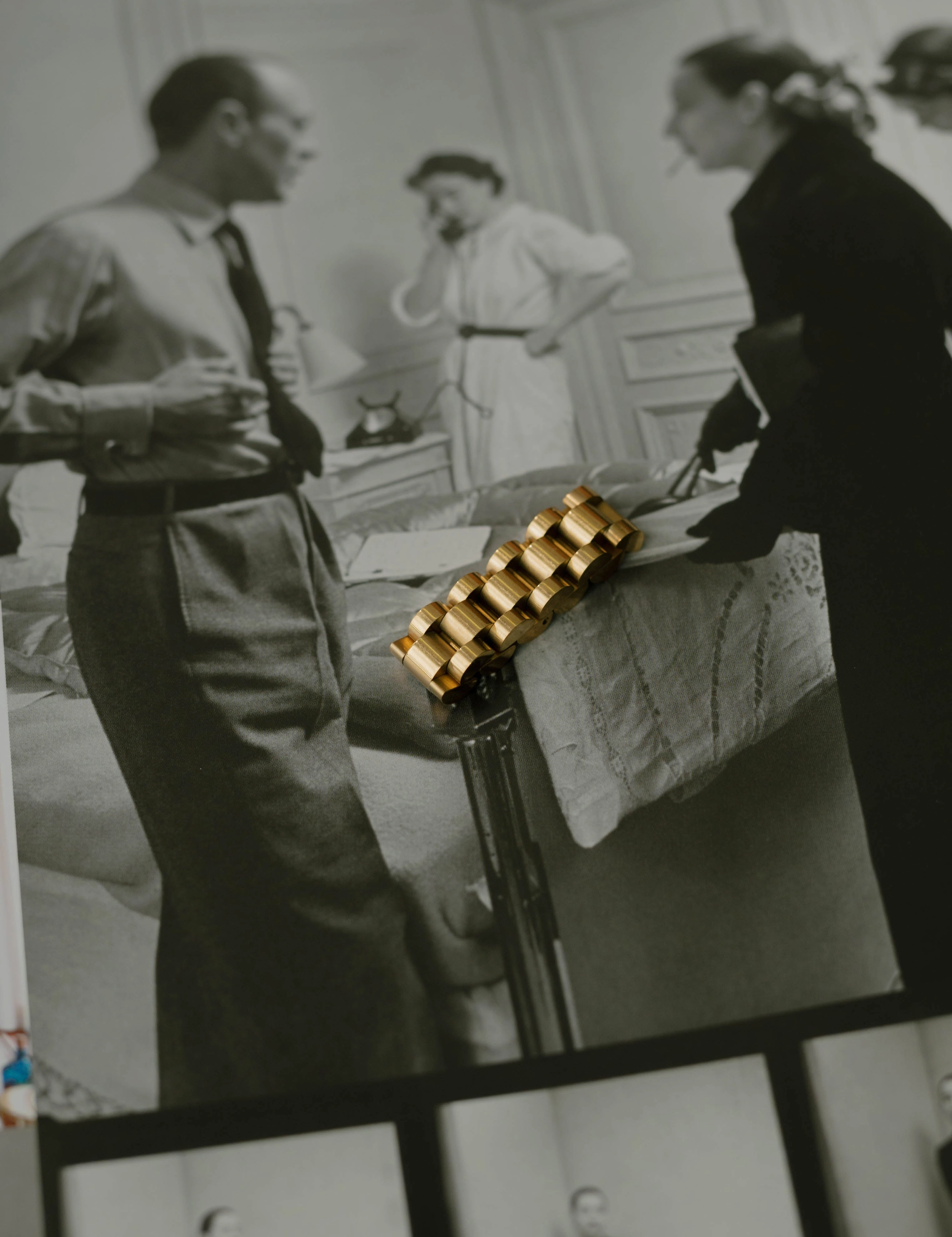 Daily Layer Watch Link Ring ?C Gold