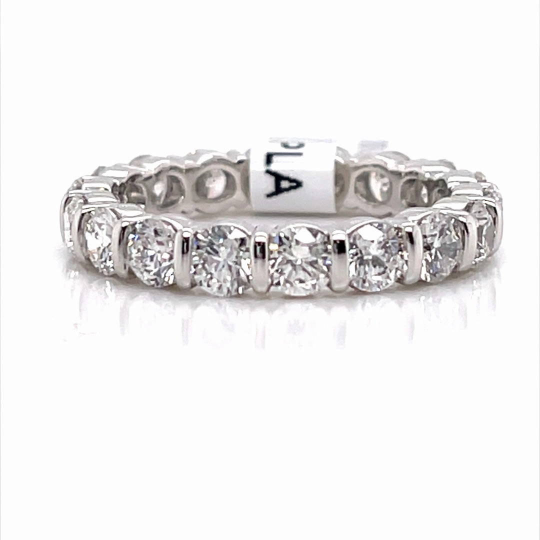 Bremer Jewelry Anniversary/Eternity Diamond Wedding Ring in Platinum (2.70ctw) Unique Trinket